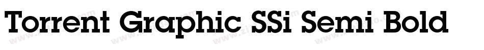 Torrent Graphic SSi Semi Bold Italic字体转换
